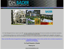 Tablet Screenshot of dhbader.com